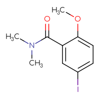 Chemical structure of 5-iodo-2-methoxy-N,N-dimethylbenzamide - CSSB00021034014