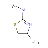 Chemical structure of N,4-dimethyl-1,3-thiazol-2-amine - CSSB00000169177