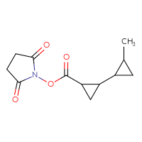 Chemical structure of 2,5-dioxopyrrolidin-1-yl 2'-methyl-[1,1'-bi(cyclopropane)]-2-carboxylate - CSSB00129250497