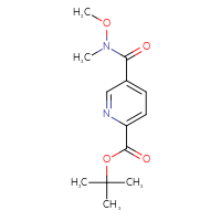 Chemical structure of tert-butyl 5-[methoxy(methyl)carbamoyl]pyridine-2-carboxylate - CSSB02012667131
