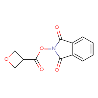 Chemical structure of 1,3-dioxo-2,3-dihydro-1H-isoindol-2-yl oxetane-3-carboxylate - CSSB00116216121