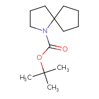 Chemical structure of tert-butyl 1-azaspiro[4.4]nonane-1-carboxylate - CSSB00015519392