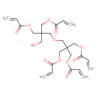 Chemical structure of 3-{3-hydroxy-2,2-bis[(prop-2-enoyloxy)methyl]propoxy}-2,2-bis[(prop-2-enoyloxy)methyl]propyl prop-2-enoate - CSSB00020678484