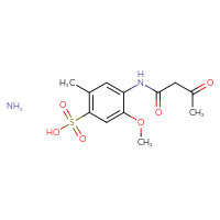 Chemical structure of 5-methoxy-2-methyl-4-(3-oxobutanamido)benzene-1-sulfonic acid amine - CSSB00016997490