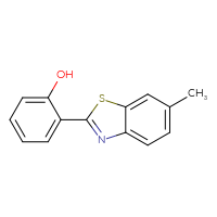 Chemical structure of 2-(6-methyl-1,3-benzothiazol-2-yl)phenol - CSSB00045328605
