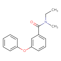 Chemical structure of N-ethyl-N-methyl-3-phenoxybenzamide - CSSB00103786774