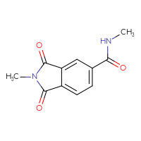 Chemical structure of N,2-dimethyl-1,3-dioxo-2,3-dihydro-1H-isoindole-5-carboxamide - CSSB00026375145