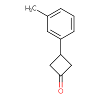 Chemical structure of 3-(3-methylphenyl)cyclobutan-1-one - CSSB00000741323