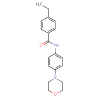Chemical structure of 4-ethyl-N-[4-(morpholin-4-yl)phenyl]benzamide - CSSB00026382098