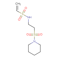 Chemical structure of N-[2-(piperidine-1-sulfonyl)ethyl]ethene-1-sulfonamide - CSSB20817707613