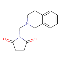 Chemical structure of 1-[(1,2,3,4-tetrahydroisoquinolin-2-yl)methyl]pyrrolidine-2,5-dione - CSSB00160007044