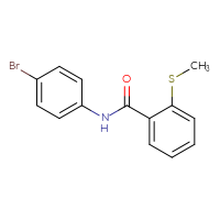 Chemical structure of N-(4-bromophenyl)-2-(methylsulfanyl)benzamide - CSSB00000580008