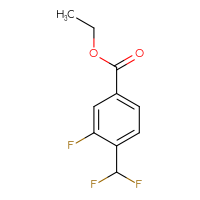 Chemical structure of ethyl 4-(difluoromethyl)-3-fluorobenzoate - CSSB00000729895