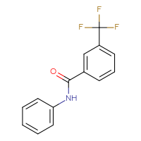 Chemical structure of N-phenyl-3-(trifluoromethyl)benzamide - CSSB00055559670