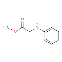 Chemical structure of methyl 2-(phenylamino)acetate - CSSB00000188388
