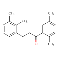Chemical structure of 3-(2,3-dimethylphenyl)-1-(2,5-dimethylphenyl)propan-1-one - CSSB00020571358