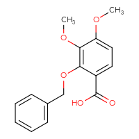 Chemical structure of 2-(benzyloxy)-3,4-dimethoxybenzoic acid - CSSB00011070067