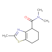 Chemical structure of N,N,2-trimethyl-4,5,6,7-tetrahydro-1,3-benzothiazole-4-carboxamide - CSSB01046928843