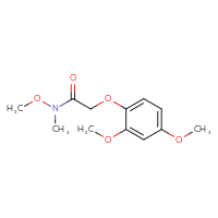 Chemical structure of 2-(2,4-dimethoxyphenoxy)-N-methoxy-N-methylacetamide - CSSB15053940761