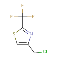 Chemical structure of 4-(chloromethyl)-2-(trifluoromethyl)-1,3-thiazole - CSSB00000695118