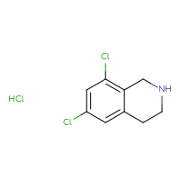 Chemical structure of 6,8-dichloro-1,2,3,4-tetrahydroisoquinoline hydrochloride - CSSB00000685775