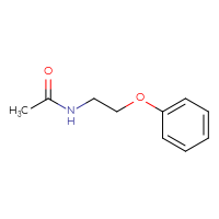 Chemical structure of N-(2-phenoxyethyl)acetamide - CSSB00000152567