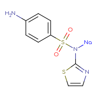 Chemical structure of 4-amino-N-sodio-N-(1,3-thiazol-2-yl)benzene-1-sulfonamide - CSSB00103151471