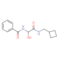 Chemical structure of N-(cyclobutylmethyl)-2-hydroxy-2-(phenylformamido)acetamide - CSSB11762621471