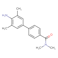 Chemical structure of 4'-amino-N,N,3',5'-tetramethyl-[1,1'-biphenyl]-4-carboxamide - CSSB06580883688