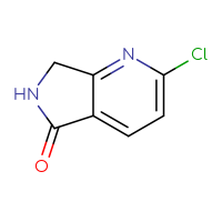 Chemical structure of 2-chloro-5H,6H,7H-pyrrolo[3,4-b]pyridin-5-one - CSSB00009864240