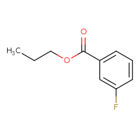 Chemical structure of propyl 3-fluorobenzoate - CSSB00000170325