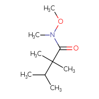 Chemical structure of N-methoxy-N,2,2,3-tetramethylbutanamide - CSSB00016358076