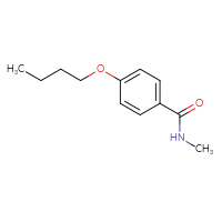 Chemical structure of 4-butoxy-N-methylbenzamide - CSSB00000159962