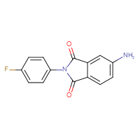 Chemical structure of 5-amino-2-(4-fluorophenyl)-2,3-dihydro-1H-isoindole-1,3-dione - CSSB00000761753