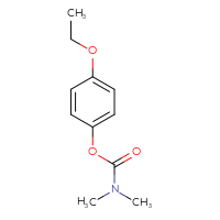 Chemical structure of 4-ethoxyphenyl N,N-dimethylcarbamate - CSSB00010001571
