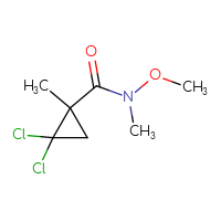 Chemical structure of 2,2-dichloro-N-methoxy-N,1-dimethylcyclopropane-1-carboxamide - CSSB00015848802