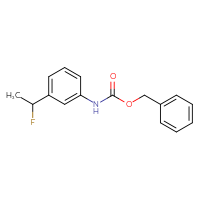 Chemical structure of benzyl N-[3-(1-fluoroethyl)phenyl]carbamate - CSSB03496558676