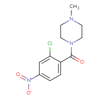 Chemical structure of 1-(2-chloro-4-nitrobenzoyl)-4-methylpiperazine - CSSB00000579786