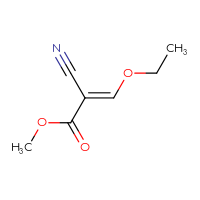 Chemical structure of methyl (2E)-2-cyano-3-ethoxyprop-2-enoate - CSSB00016997327