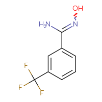 Chemical structure of N'-hydroxy-3-(trifluoromethyl)benzene-1-carboximidamide - CSSB00000242629