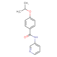 Chemical structure of 4-(propan-2-yloxy)-N-(pyridin-3-yl)benzamide - CSSB00026427164