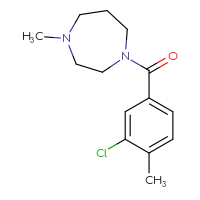 Chemical structure of 1-(3-chloro-4-methylbenzoyl)-4-methyl-1,4-diazepane - CSSB00047488657