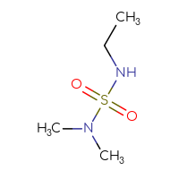 Chemical structure of (ethylsulfamoyl)dimethylamine - CSSB00011241982