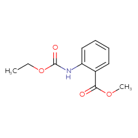 Chemical structure of methyl 2-[(ethoxycarbonyl)amino]benzoate - CSSB00000187659
