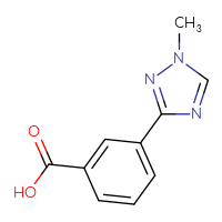 Chemical structure of 3-(1-methyl-1H-1,2,4-triazol-3-yl)benzoic acid - CSSB00024567059