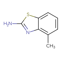 Chemical structure of 4-methyl-1,3-benzothiazol-2-amine - CSSB00000180849