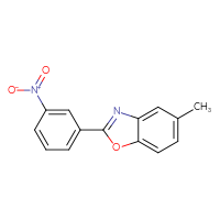 Chemical structure of 5-methyl-2-(3-nitrophenyl)-1,3-benzoxazole - CSSB00121709919
