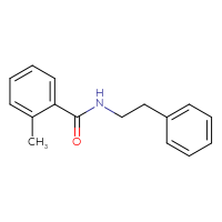 Chemical structure of 2-methyl-N-(2-phenylethyl)benzamide - CSSB00046248925