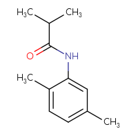 Chemical structure of N-(2,5-dimethylphenyl)-2-methylpropanamide - CSSB00000152686