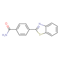 Chemical structure of 4-(1,3-benzothiazol-2-yl)benzamide - CSSB00160503393